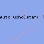 auto upholstery